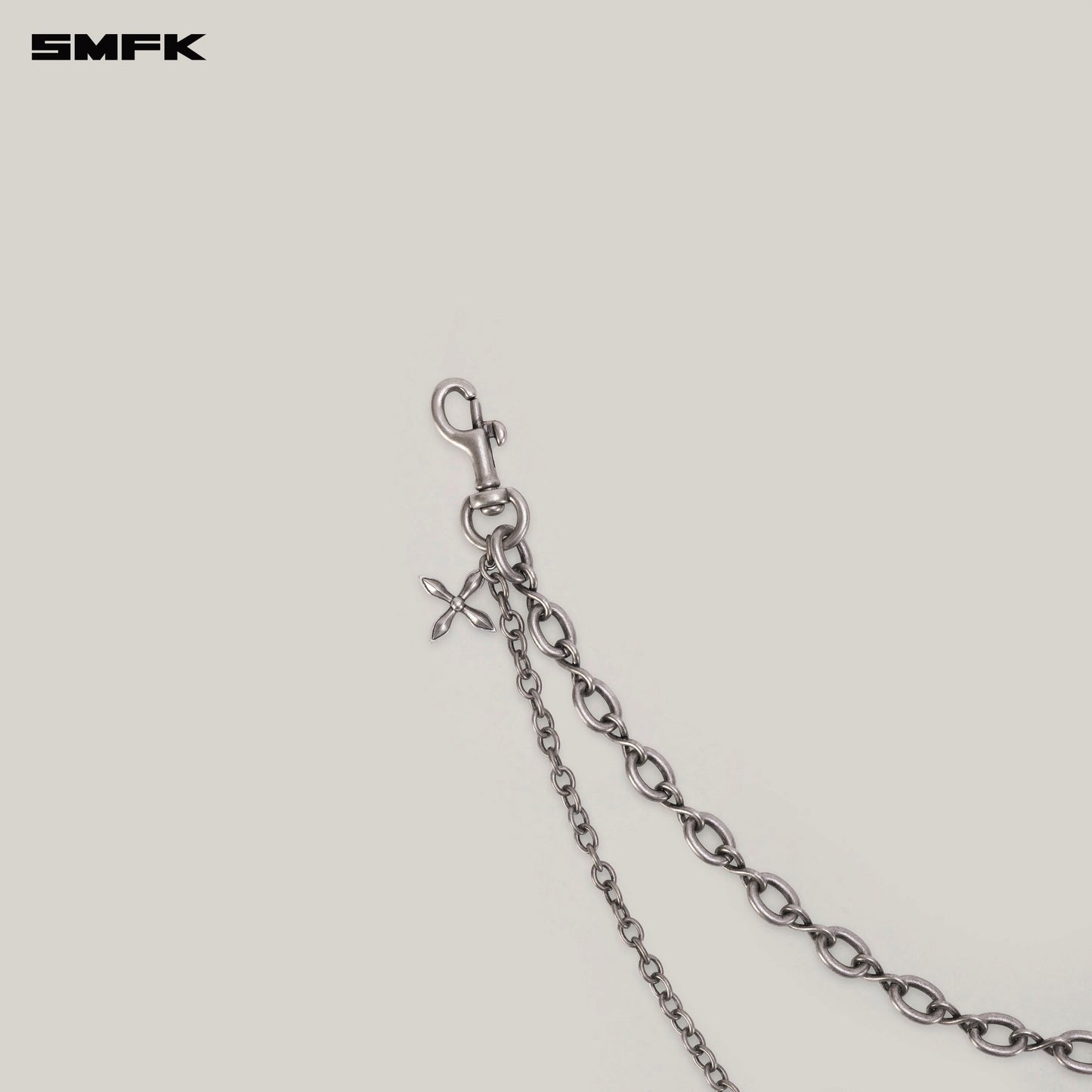 INFINITY LOOP GEMINI METAL WAIST CHAIN_ ANTIQUESILVER