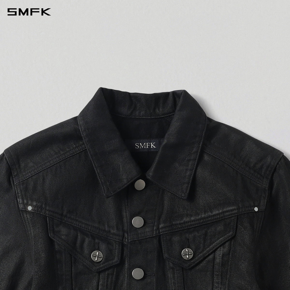 MIRAGE SHORT DENIM JACKET/COTTON