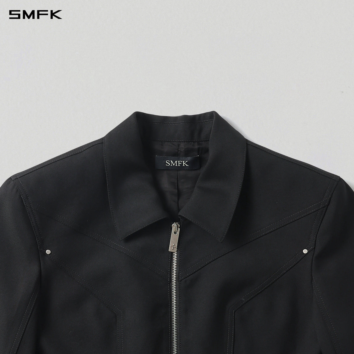 PERMANENT PRISM SHORT PREPPY JACKET /WOOL+POLYESTER