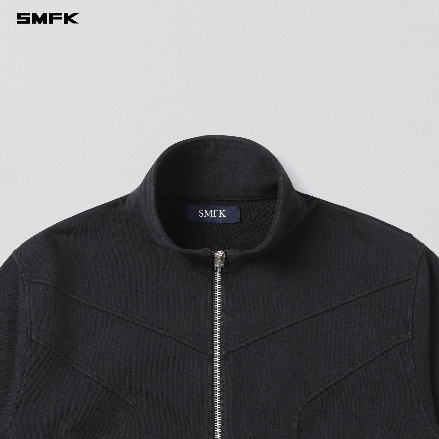 MYTH PSYCHIC LOOSE JACKET/COTTON+WOOL-WILD BLACK