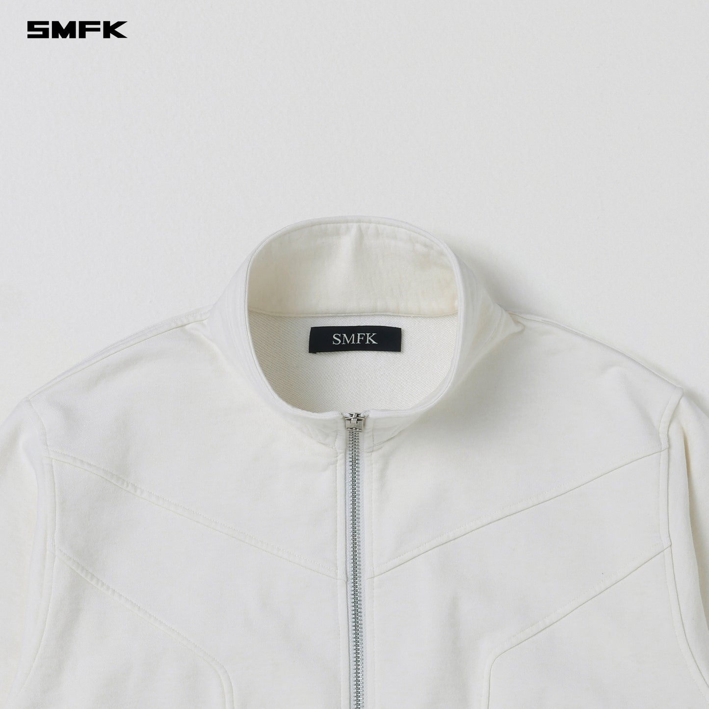 MYTH PSYCHIC LOOSE JACKET/COTTON+WOOL-CLOUD WHITE