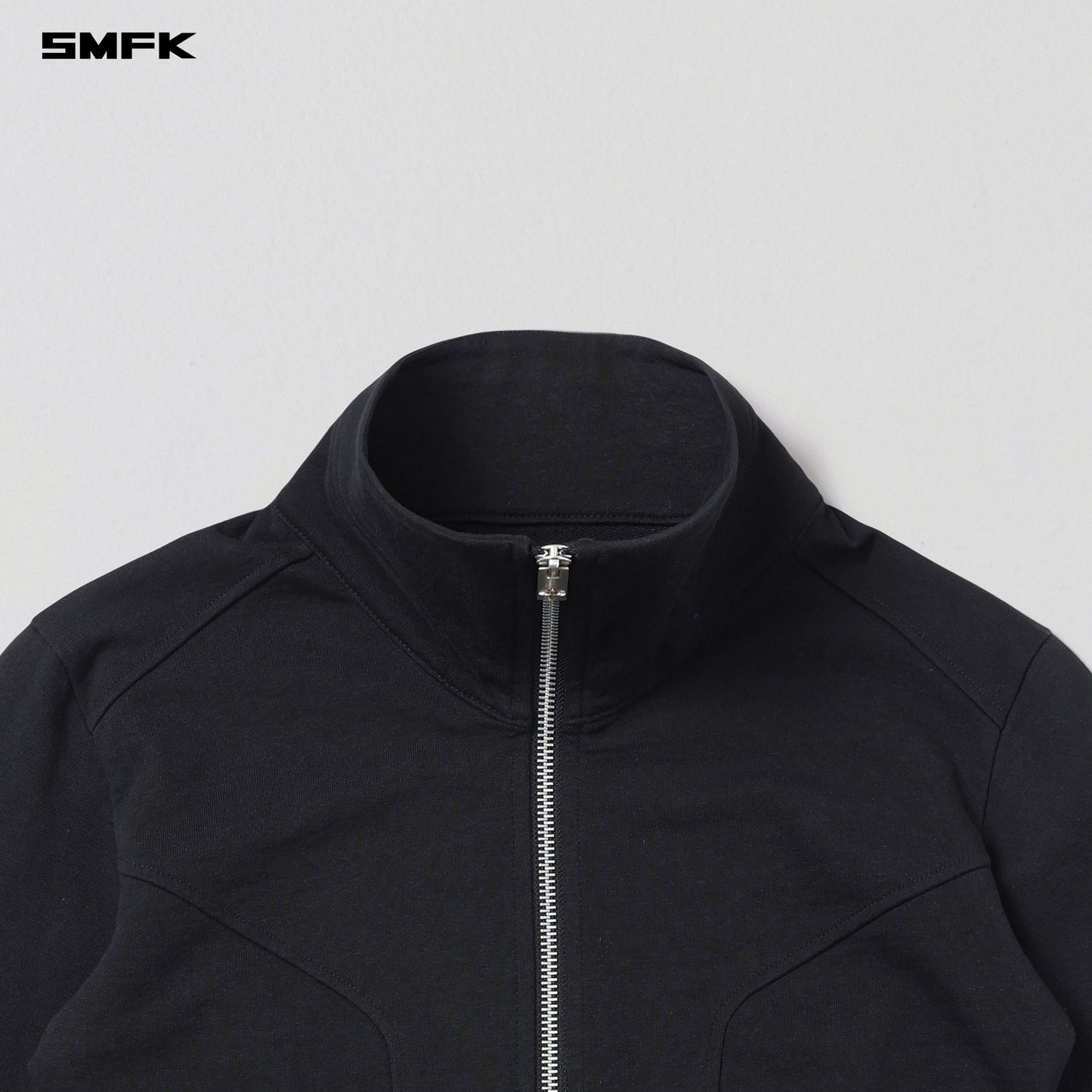MYTH SLIENT JACKET /COTTON+WOOL+SILK - WILD BLACK
