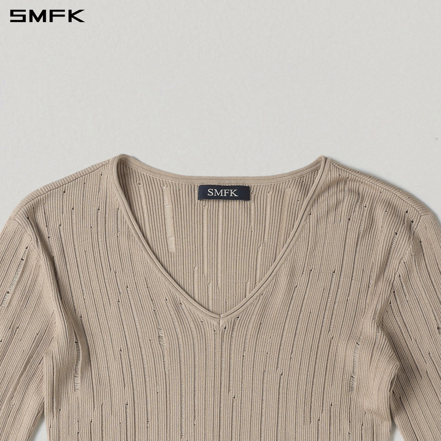 MIRAGE SIREN VISIONAL KNIT SHORT PULLOVER/ACETATE+COTTON FRESH SKIN