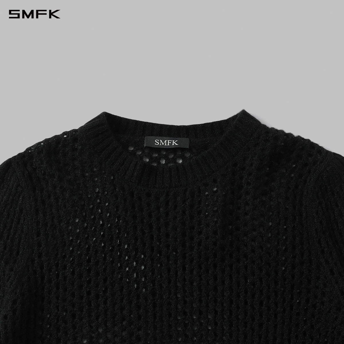MUSE LOOSE MESH SWEATER/ALPACA FIBER+WOOL+NYLON
