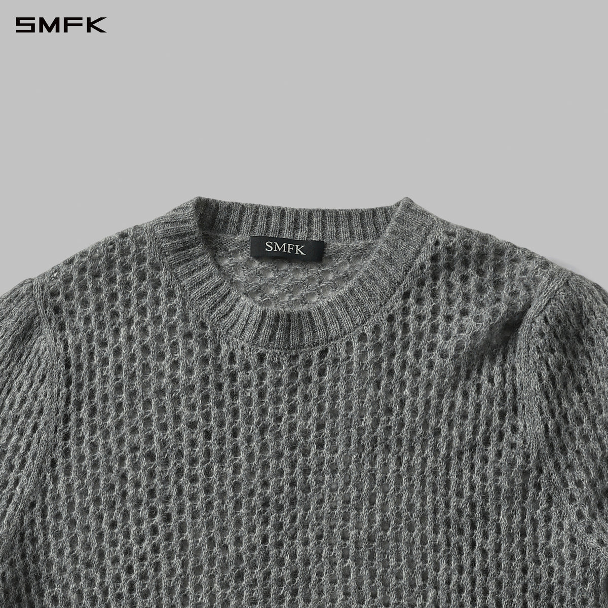 MUSE LOOSE MESH SWEATER/ALPACA FIBER+WOOL+NYLON