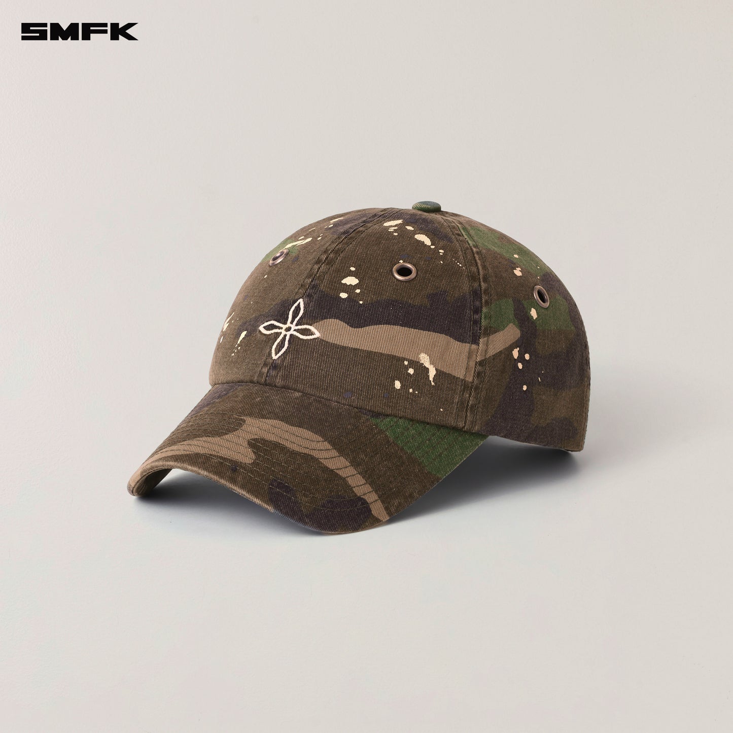 COMPASS BADGE CAMO CARGO CAP / ARMY GREEN CAMOUFLAGE