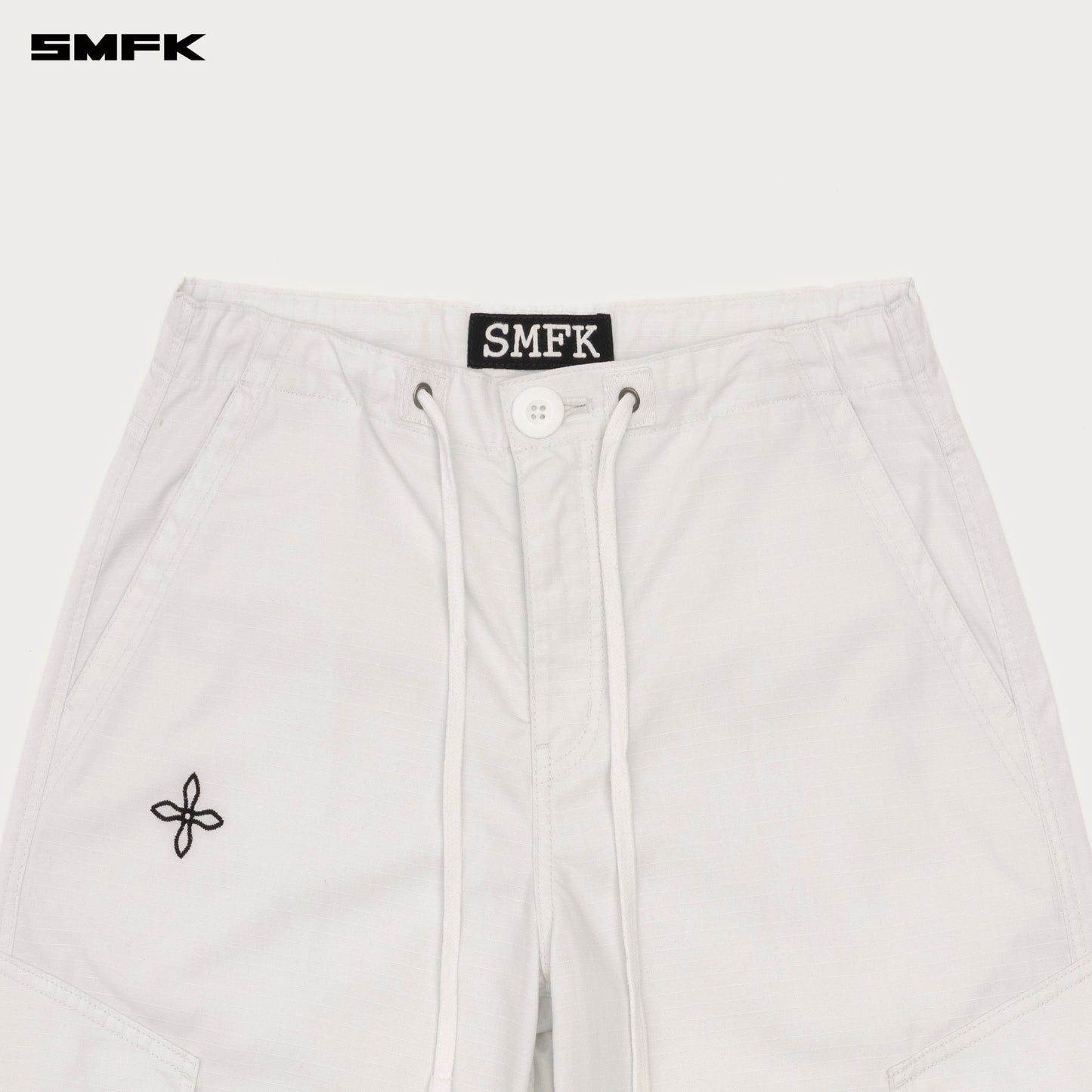 Future Mirage Classic Parachute Pants Snowy Mountain White