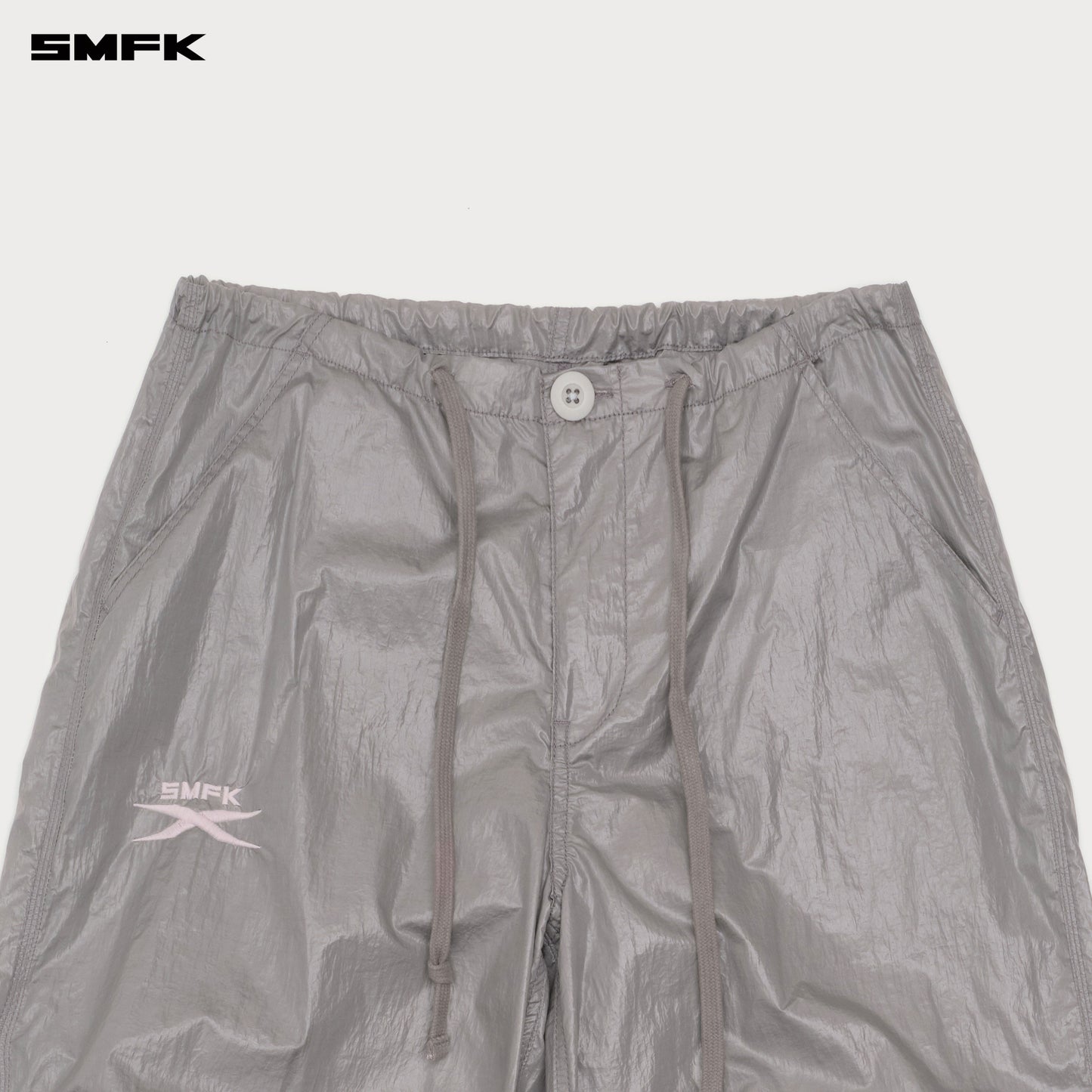 FUTURE Mirage Star Tech Wide Leg Work Pants Moon star Gray