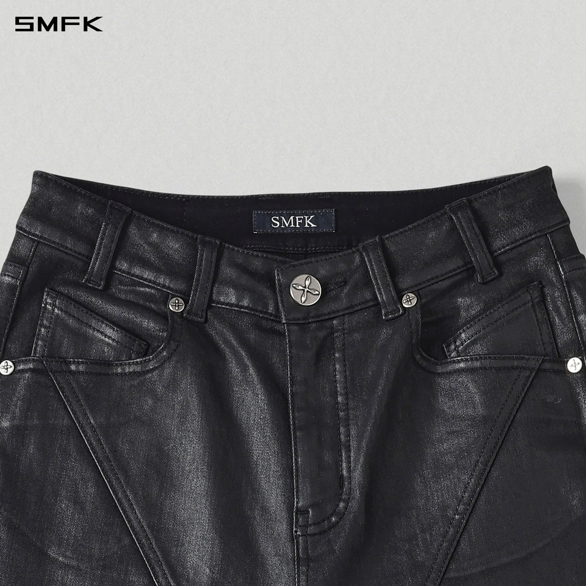 MIRAGE UPSIDE-DOWN DENIM PANTS/COTTON+T400SPANDEX/W