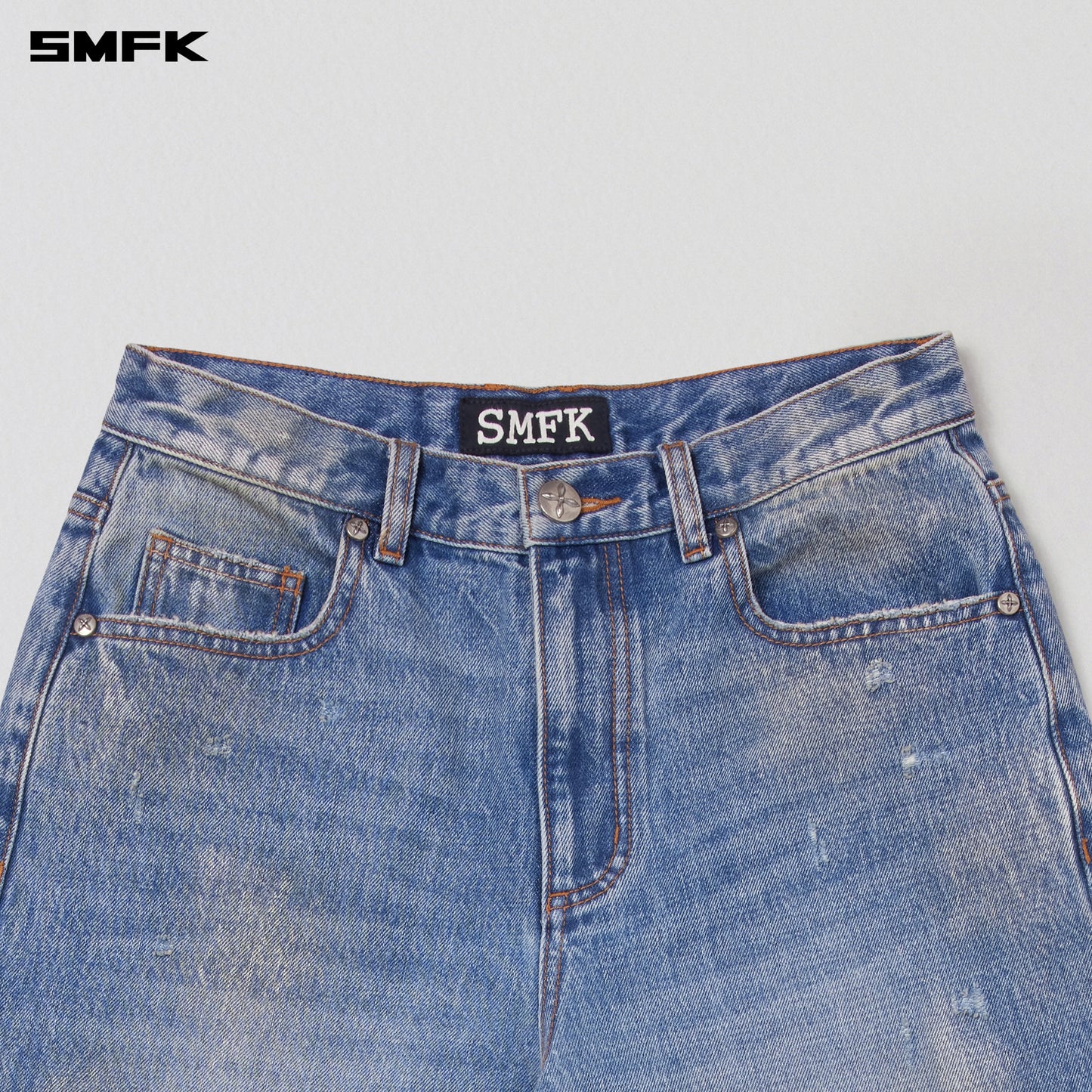 COMPASS MODE TIDE TOWER DENIM PANTS/ MARINE BLUE