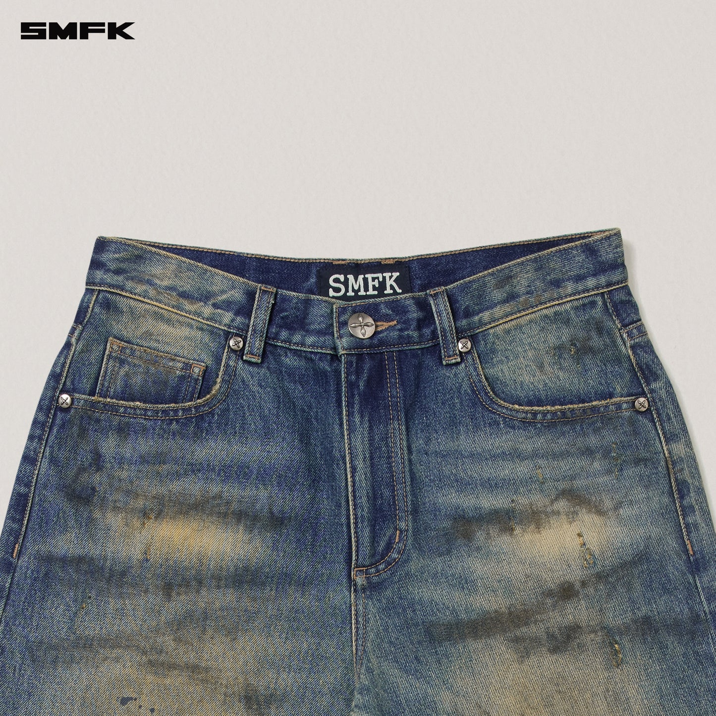 COMPASS MODE WASTELAND TOWER DENIM PANTS/ WASTELAND BLUE