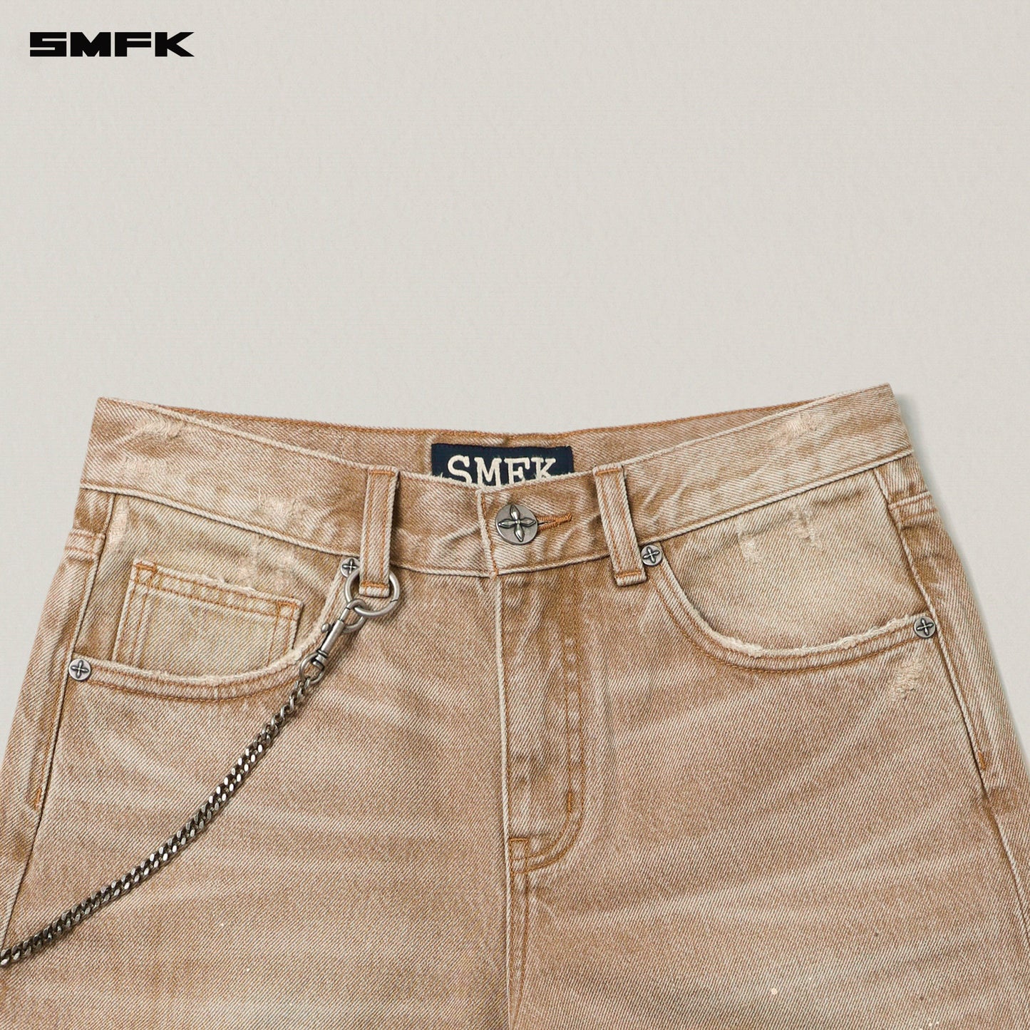 RAGE WILD HANDCRAFT TOWER DENIM PANTS / WILD COWBOY BROWN