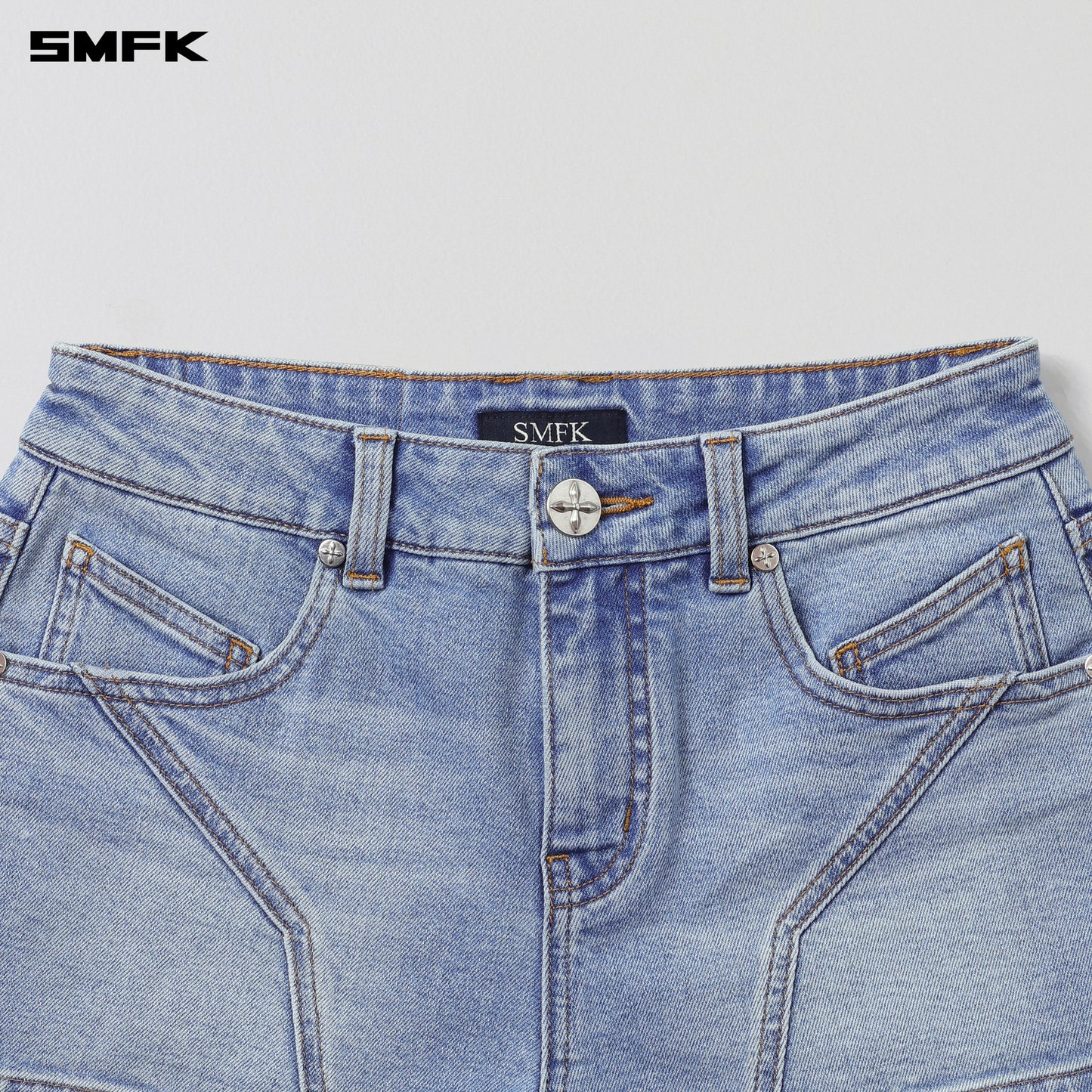 WILD MIRAGE SKINNY DENIM SHORTS/E-COTTON
