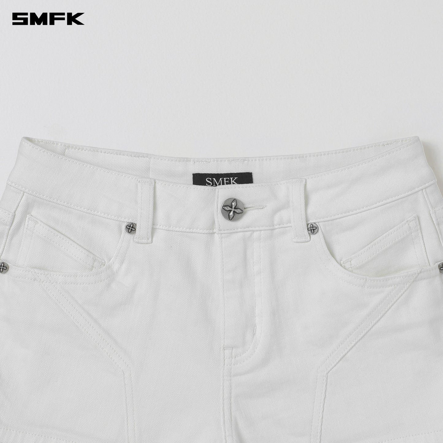WILD MIRAGE SKINNY DENIM SHORTS/E-COTTON