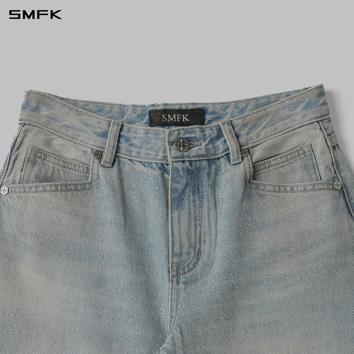 MIRAGE SIREN VINTAGE COCOON DENIM PANTS/STARRY DENIM/W