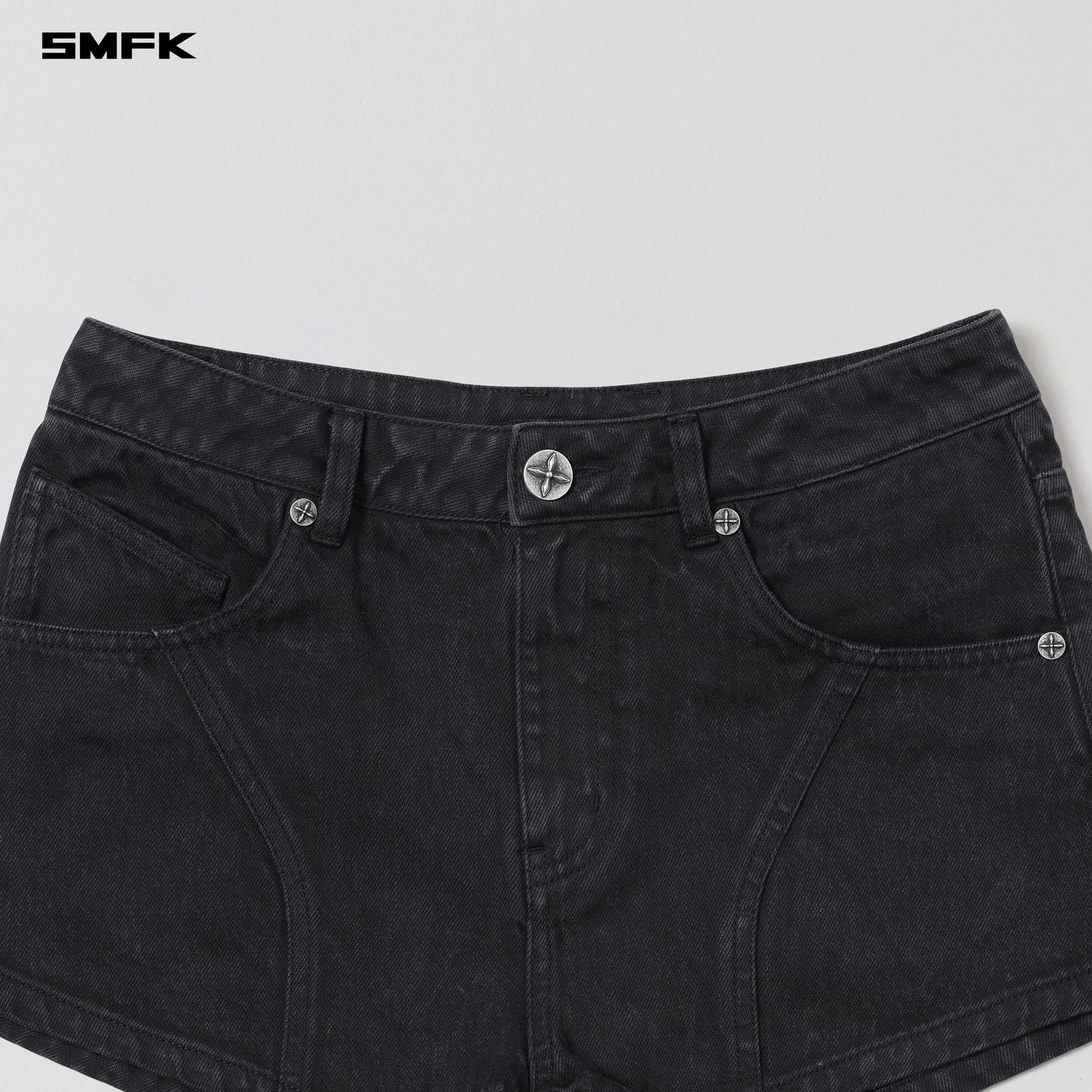 VINTAGE VANISH DENIM SHORTS/GARMENT DYE - VANISH BLACK