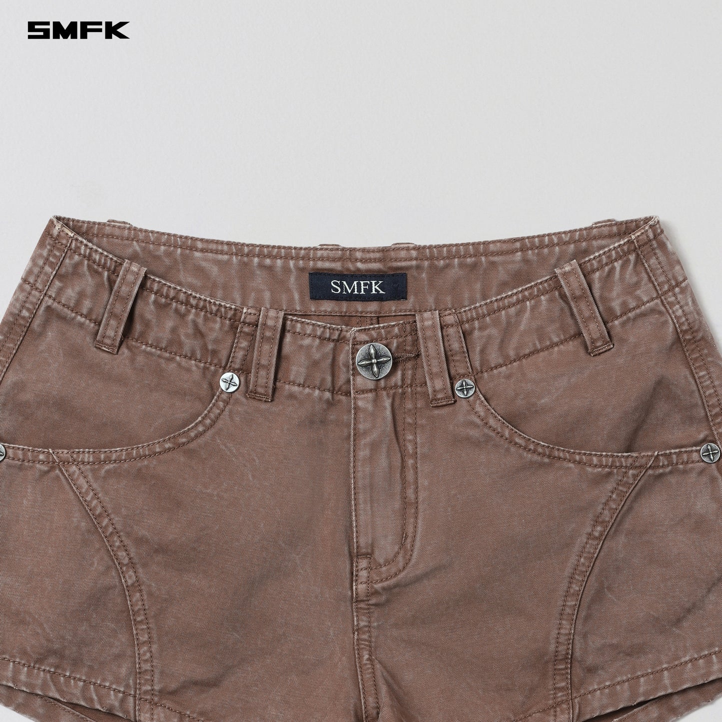 VANISH CARGO SHORTS/GARMENT DYE - VANISH BROWN