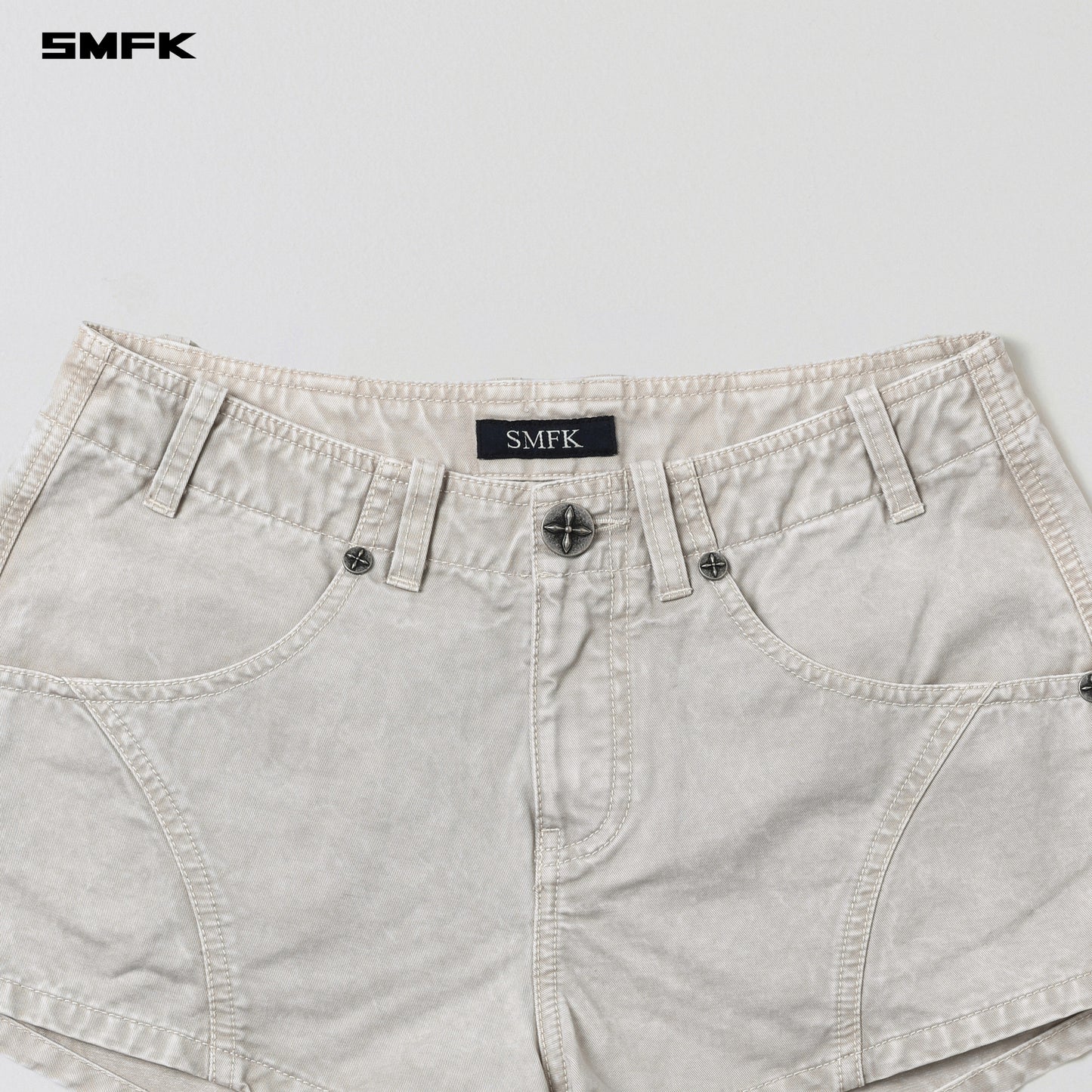 VANISH CARGO SHORTS/GARMENT DYE - VANISH WHITE