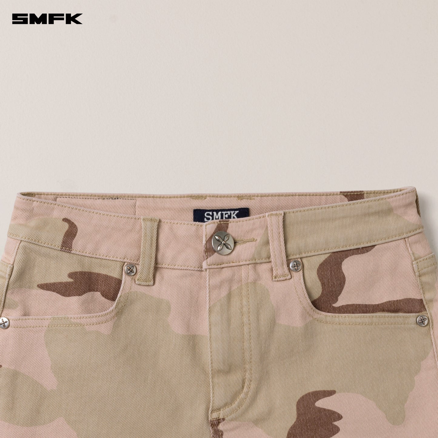 COMPASS DANCER Classic Dance Company Denim Shorts_ Desert Camouflage