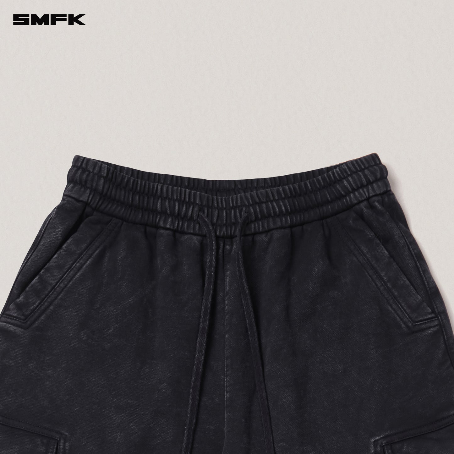 VINTAGE-SAFARI LOOSE SPORTS PANTS/FADE DYE/ WILD BLACK