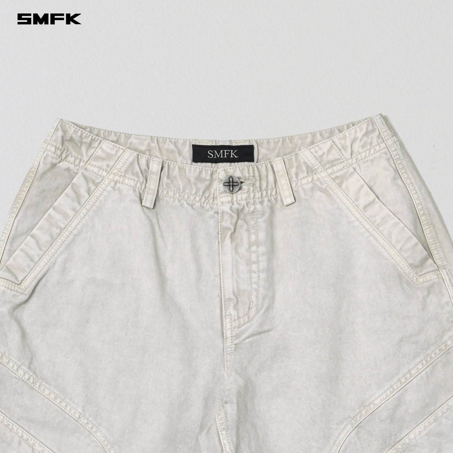 MIRAGE VANISH LOOSE CARGO /GARMENT DYE - VANISH WHITE