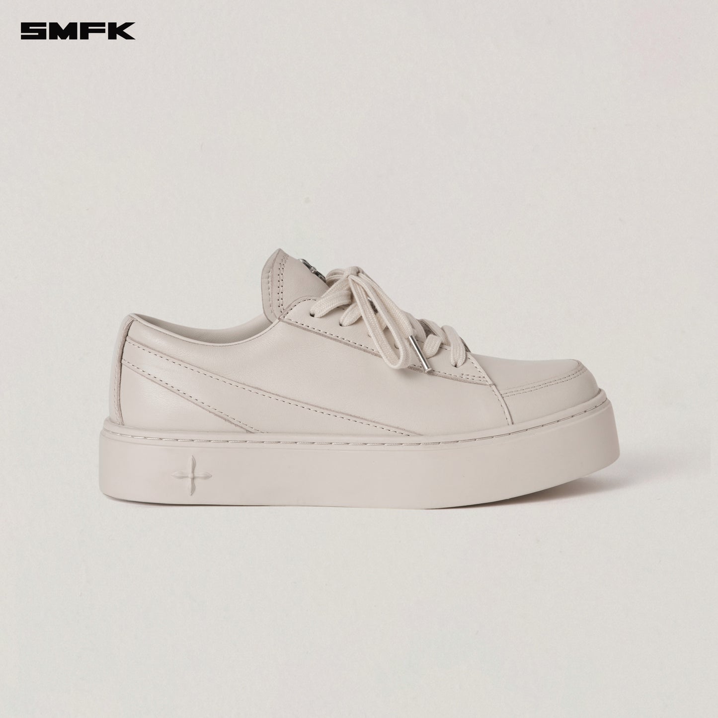 COMPASS ORIGIN LEATHER SNEAKER LOW/ SNOW MOUNTAIN WHITE