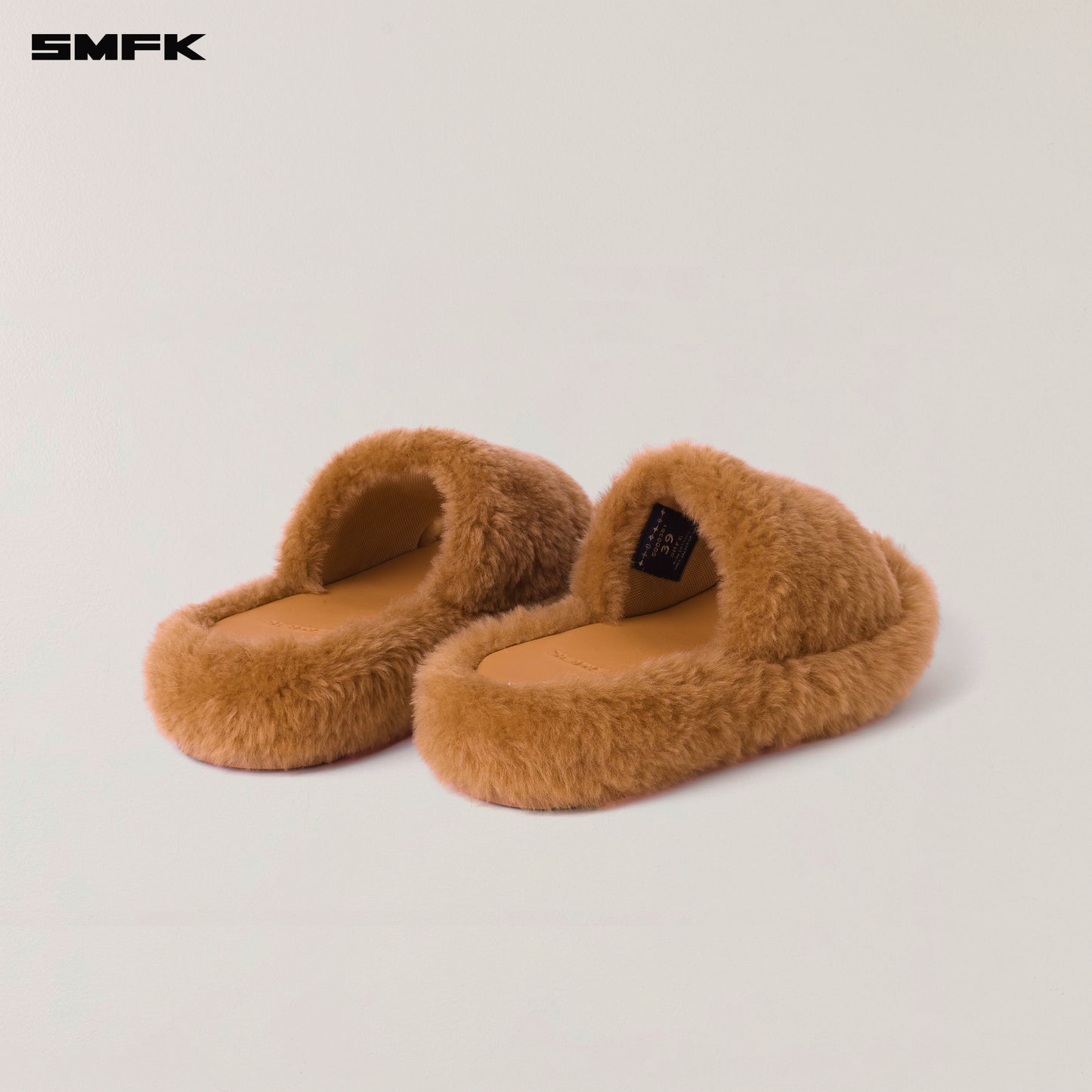 COMPASS MODE WOOL SHEARLING SLIPPER/ GINGER