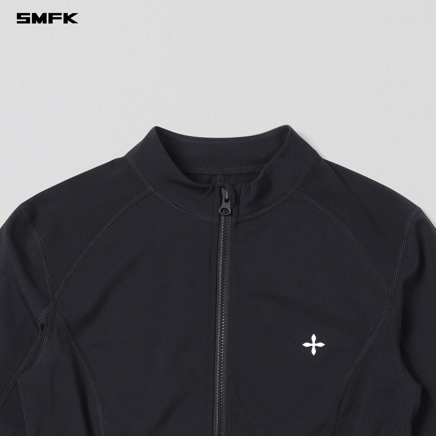 FOCUS GYM JACKET/Lycra Nylon - WILD BLACK