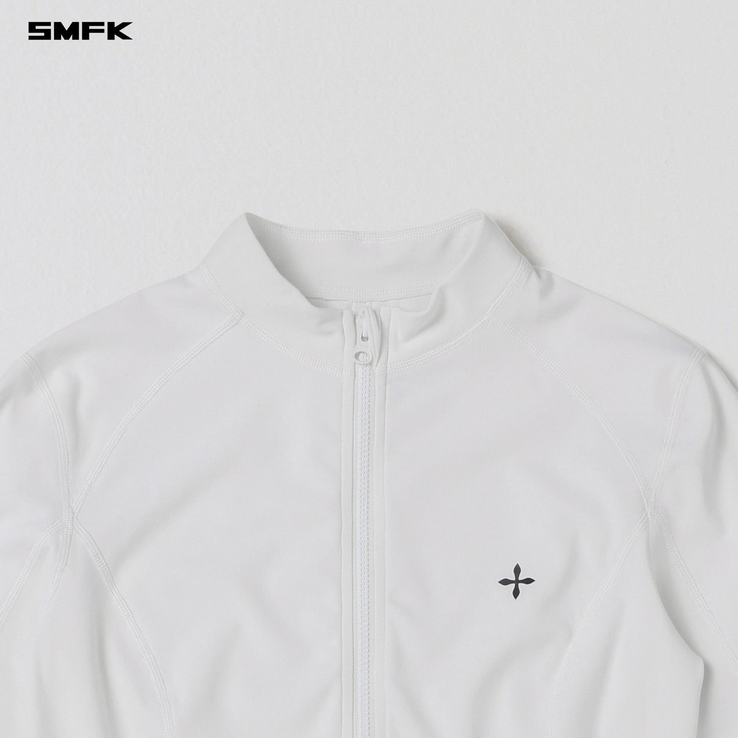 FOCUS GYM JACKET/Lycra Nylon - CLOUD WHITE