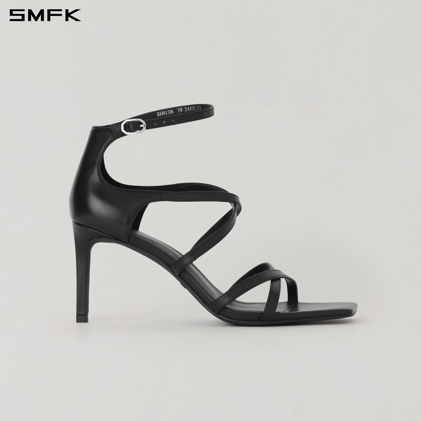 MIRAGE CROSS LEATHER SANDAL/8cm