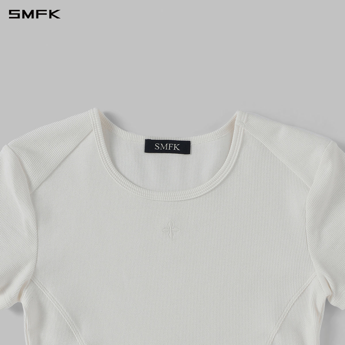 POISE SPORTS LINES TEE / COMBED COTTON+LYCRA