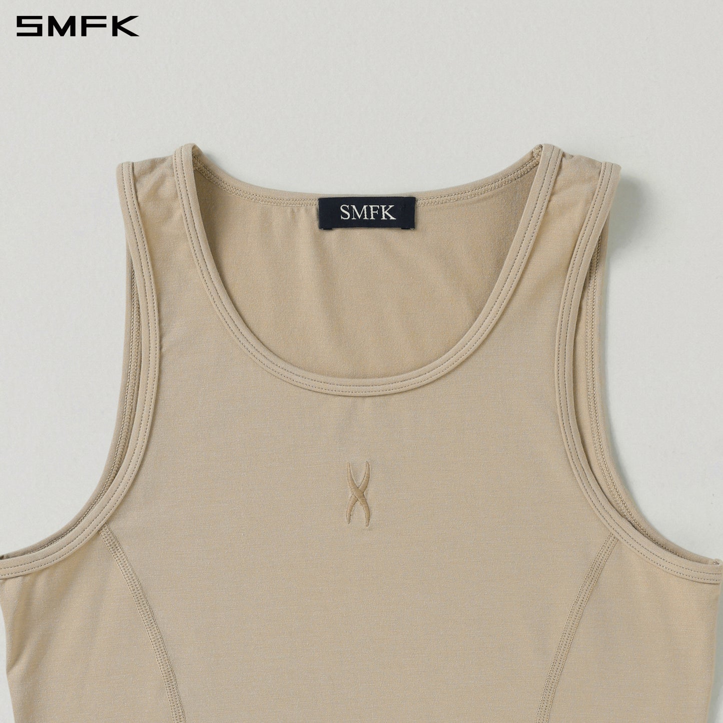 MIRAGE SIREN ROUND-NECK LONG TANK/LENZING MODAL+SILK