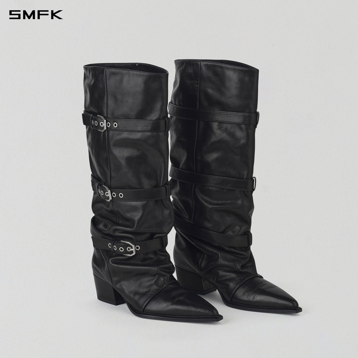WIZARD HIGH-CALF COWBOY BOOTS/CALF/W