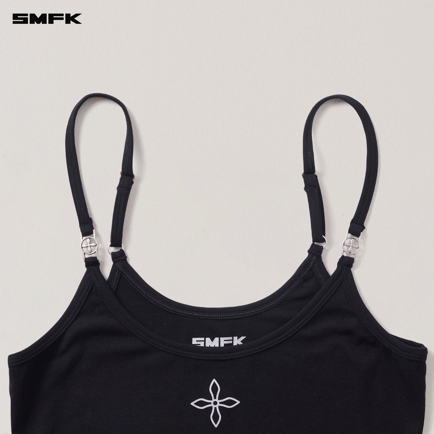 COMPASS STAMP ACETATE BODY CAMISOLE / WILD BLACK