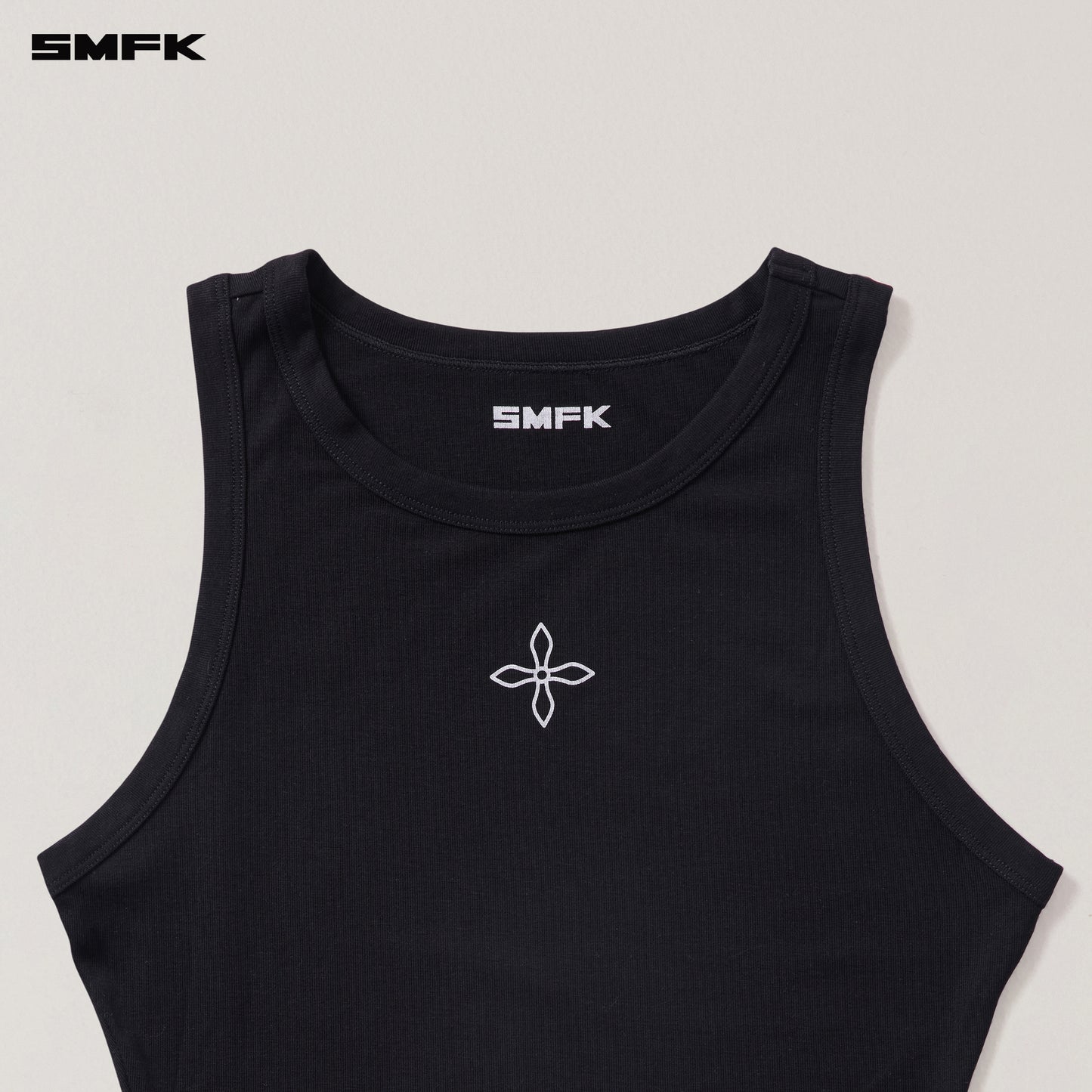 COMPASS STAMP ACETATE BODY SPORTS TANK/ WILD BLACK