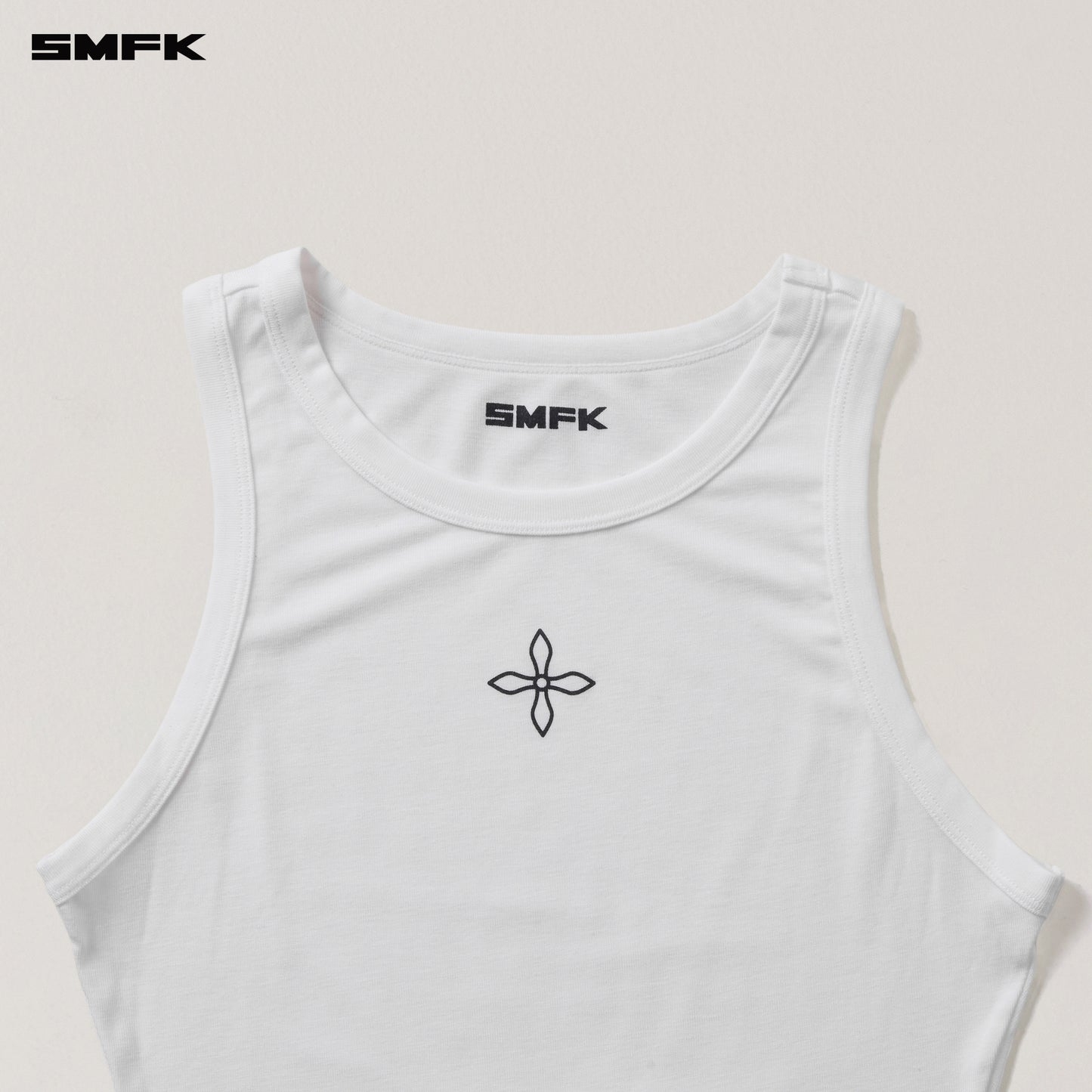 COMPASS STAMP ACETATE BODY SPORTS TANK/ SNOW MOUNTAIN WHITE