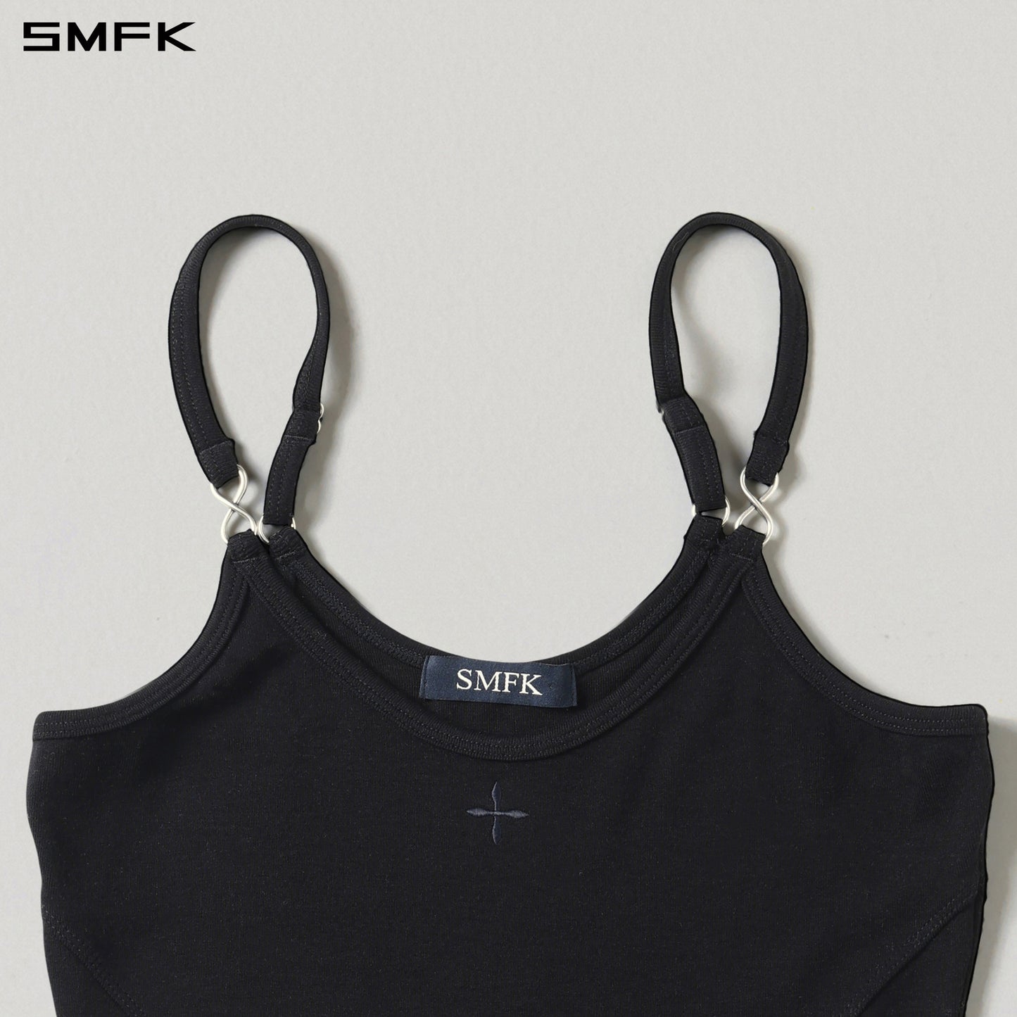 MYTH AEOLUS ASYMMETRY CAMISOLE/LENZING TENCEL+WOOL WILD BLACK