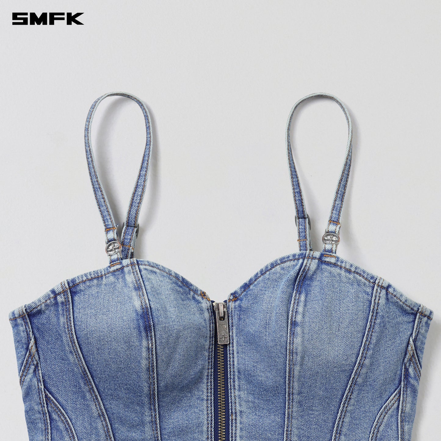 WILD MIRAGE SLIM DENIM CAMISOLE/E-COTTON