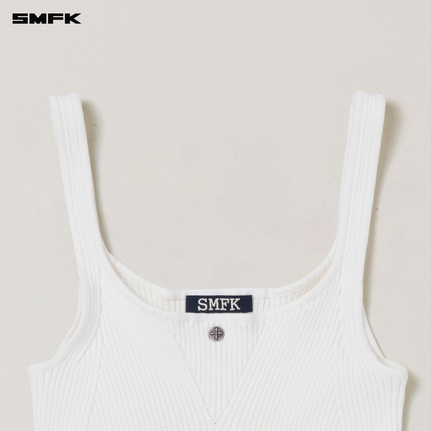 VINTAGE-SAVAGE KNIT TANK/STONE WASH/ VANISH WHITE