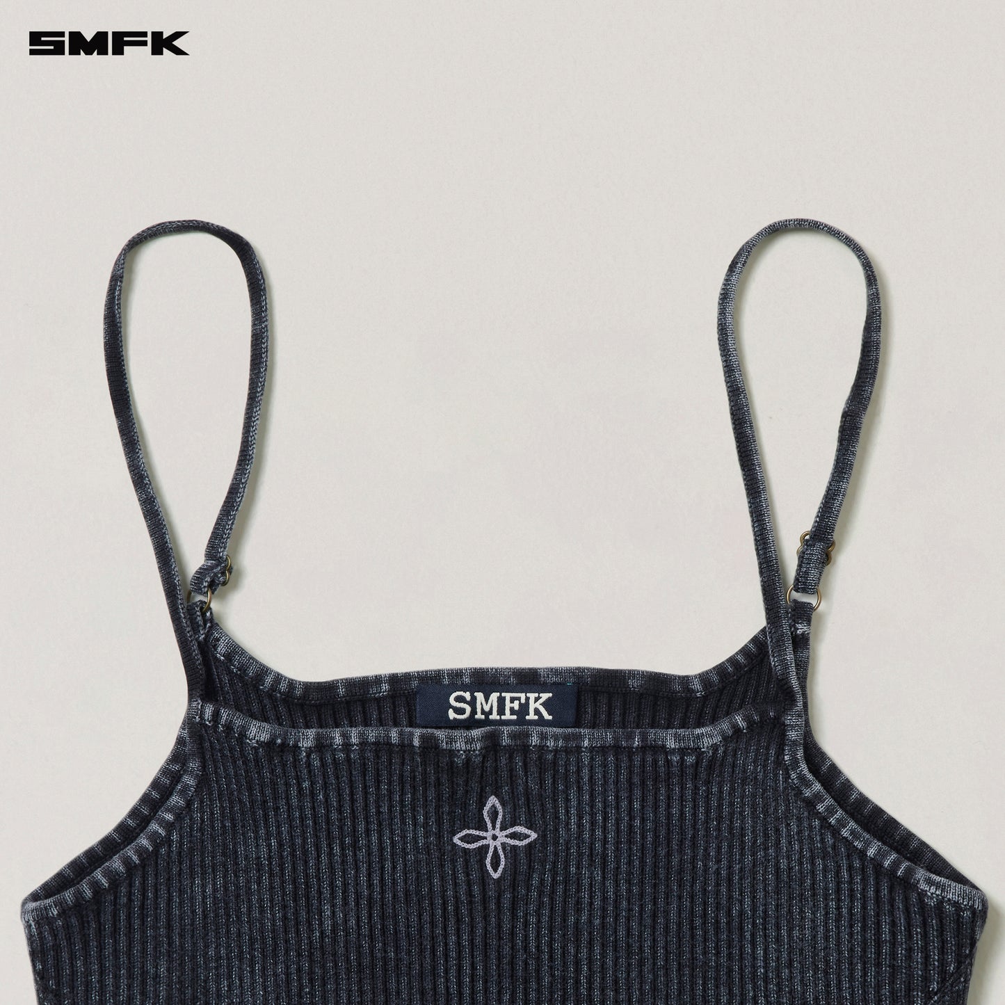 VINTAGE-SAVAGE KNIT CAMISOLE/STONE WASH/ VANISH BLACK