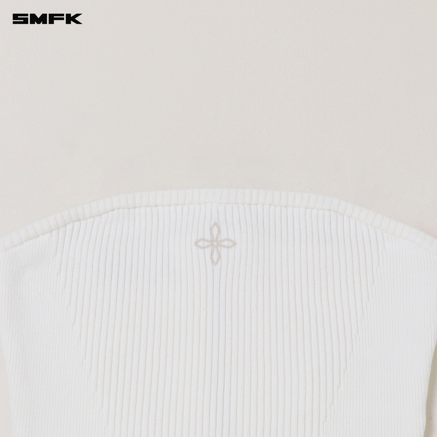 VINTAGE-SAVAGE KNIT BUSTIER/STONE WASH/ VANISH WHITE