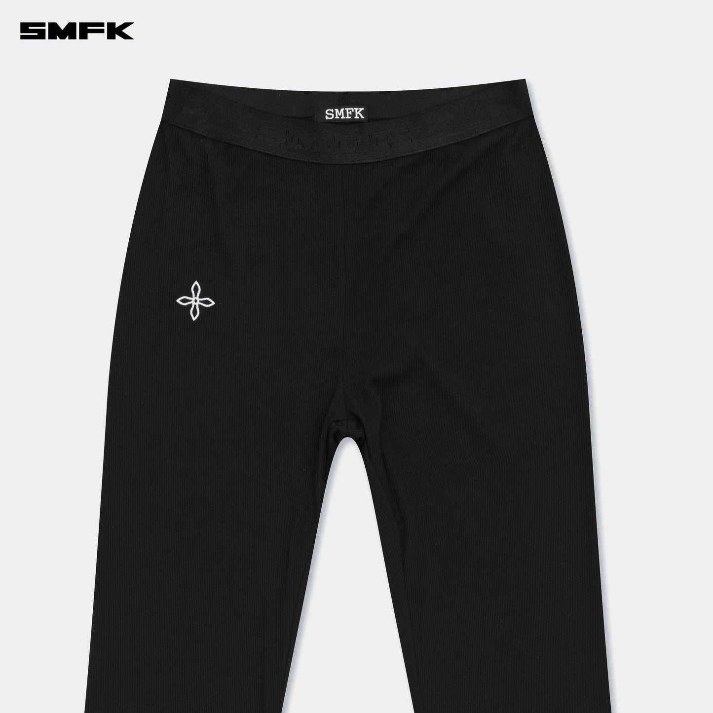 Compass Hug Embrace High Waisted Sweat Flare Pants Wilderness Black