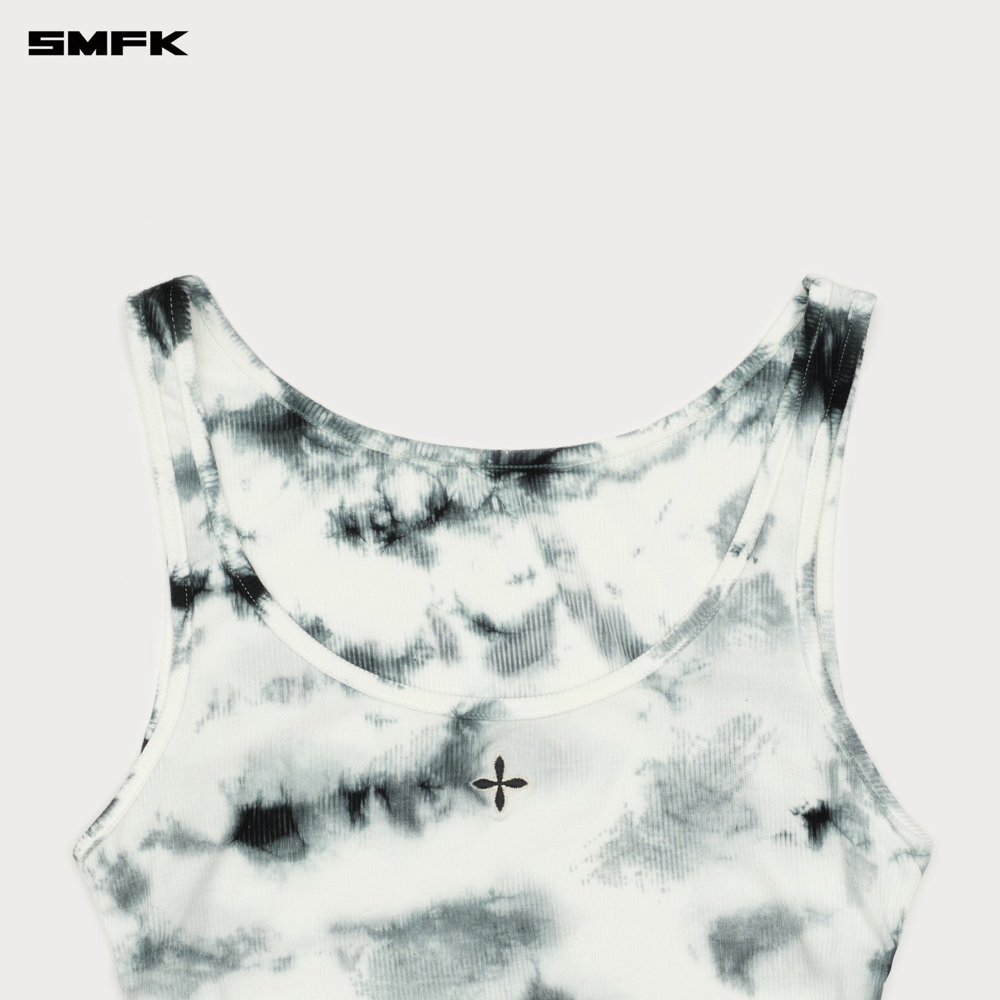 FUTURE Mirage Tie-Dye Blinds Sport Tank Top Mirage Black & White Tie-Dye