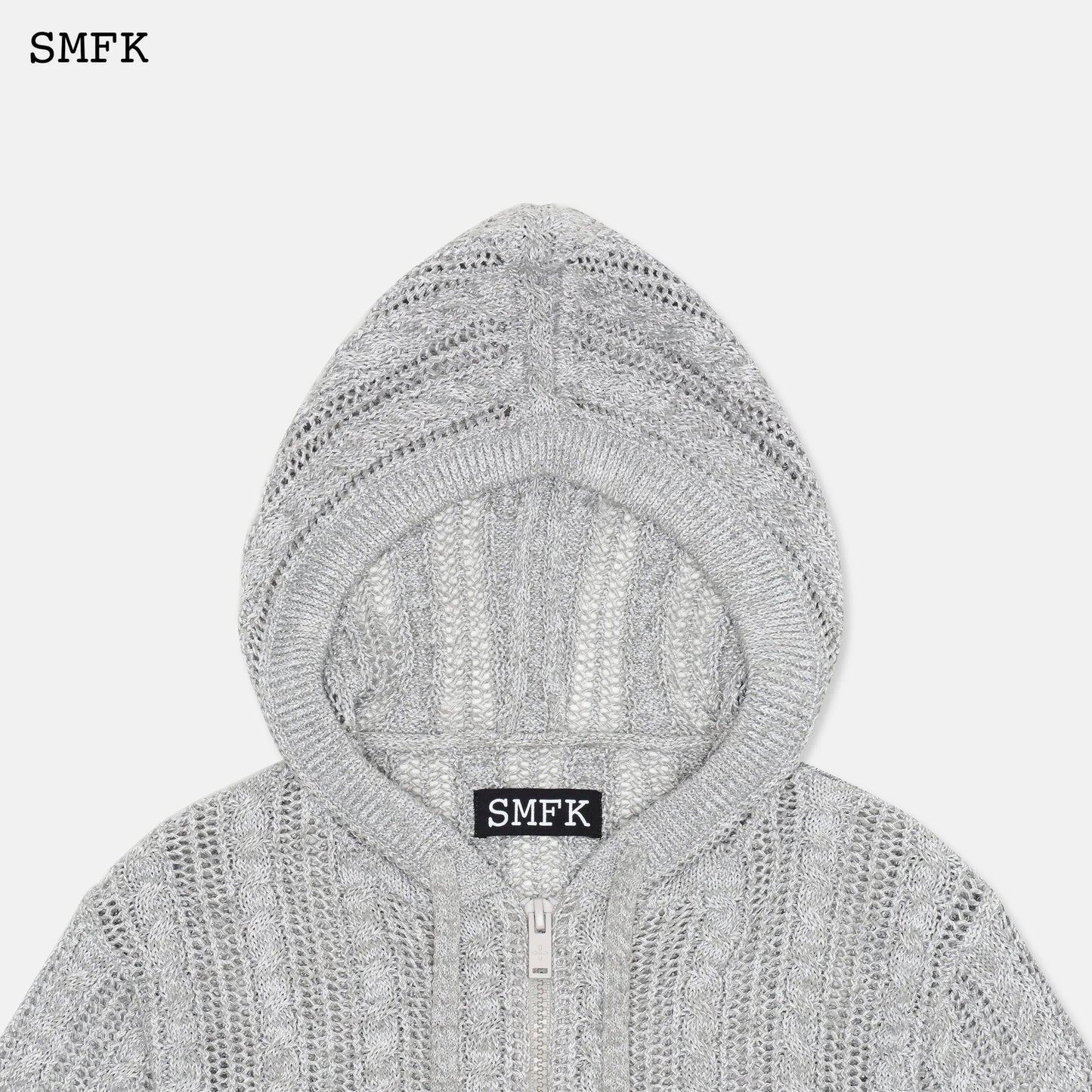 Wilderness Grey Starlight Knitted Hoodie