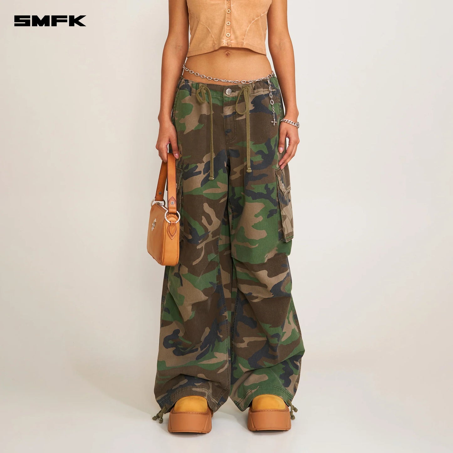 COMPASS RETRO CAMO PARA PANTS ARMY GREEN CAMOUFLAGE