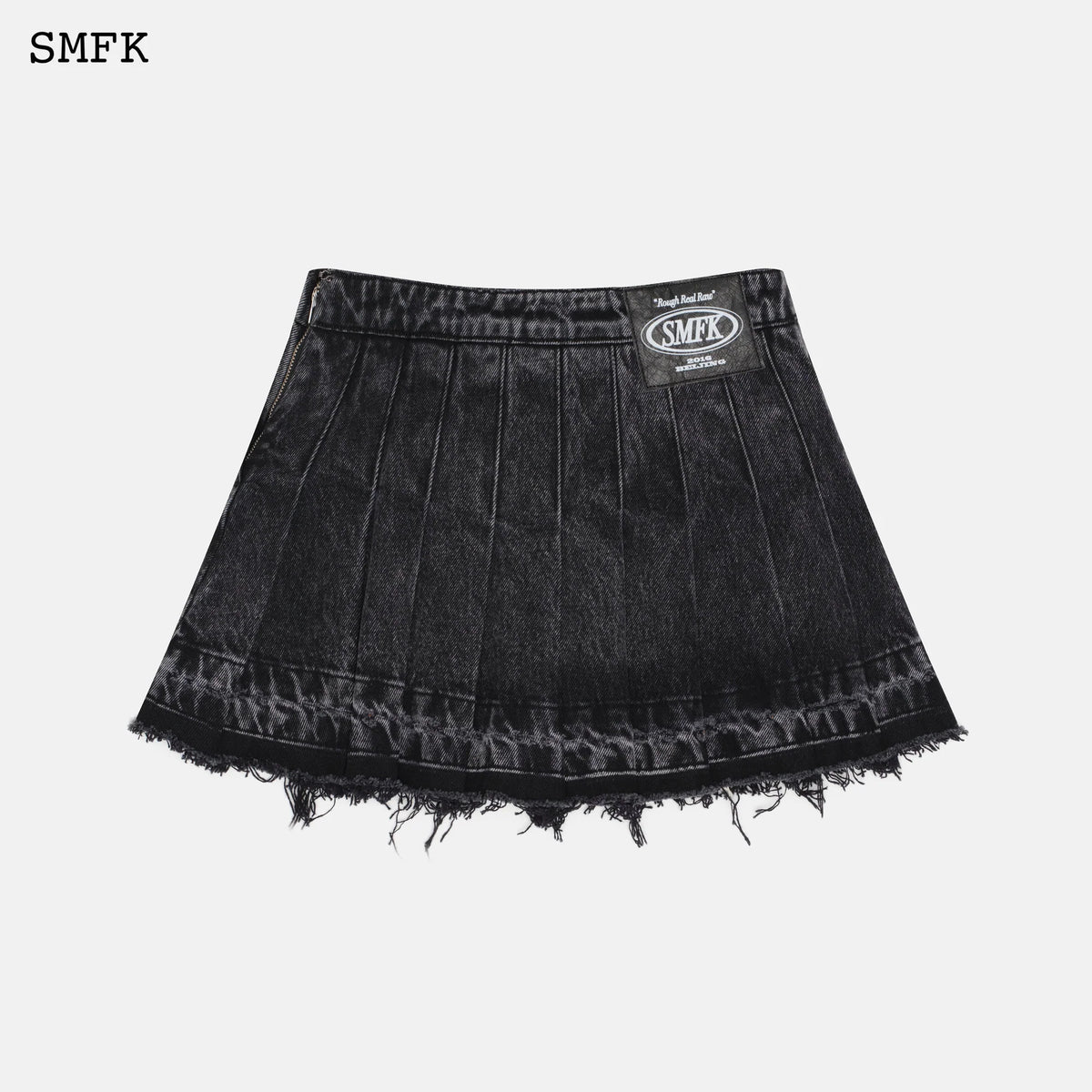 Wilderness Wandering Black Pleated Short Skirt