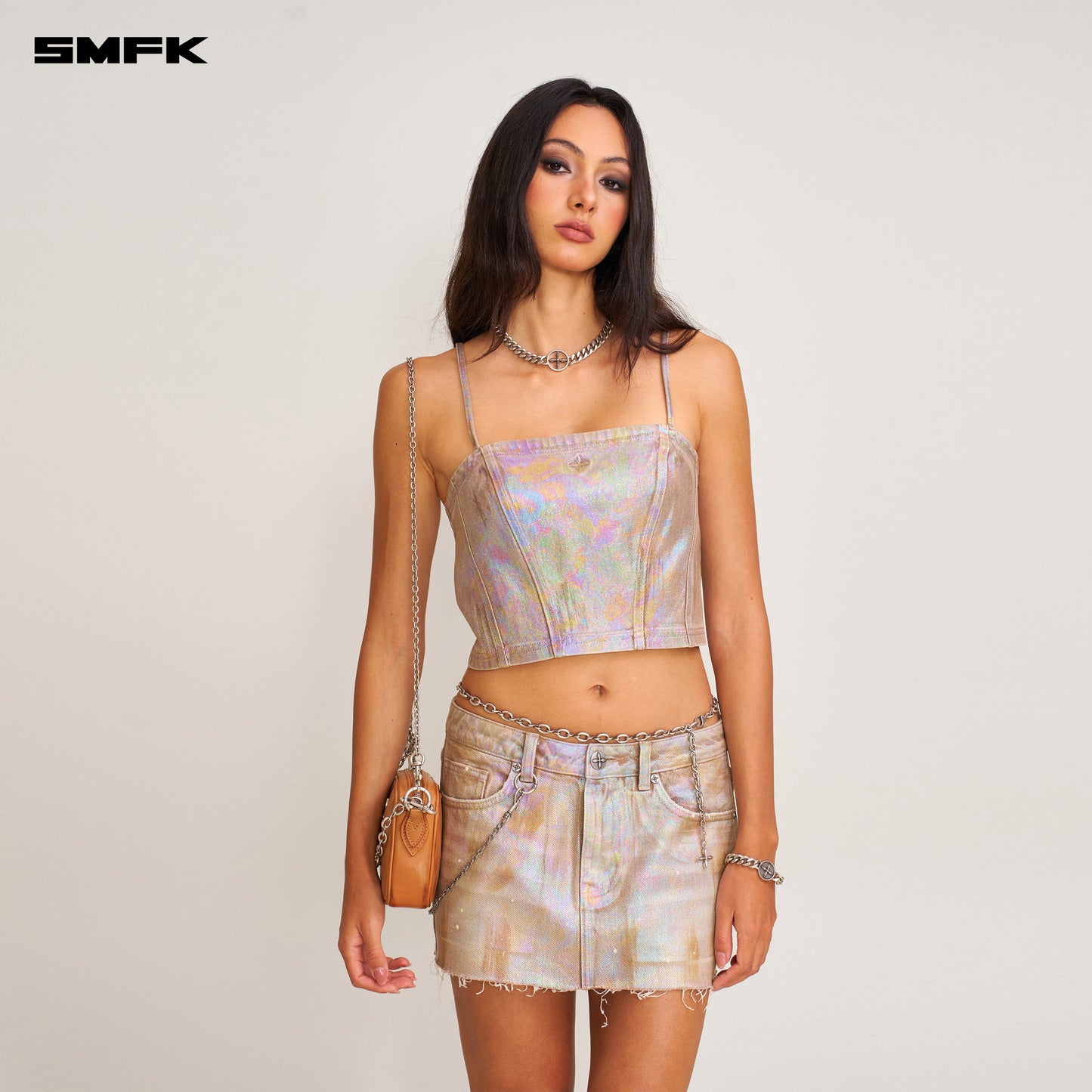 COMPASS ORIGINAL BADGE METAL NECKLACE_ ANTIQUE SILVER