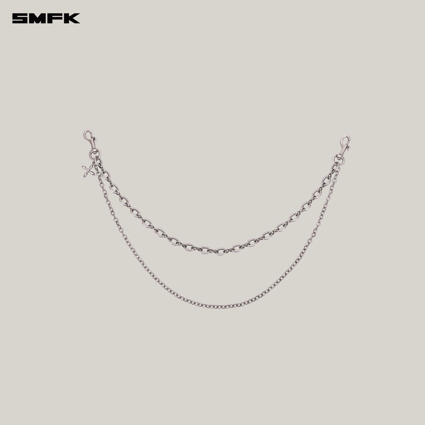 INFINITY LOOP GEMINI METAL WAIST CHAIN_ ANTIQUESILVER