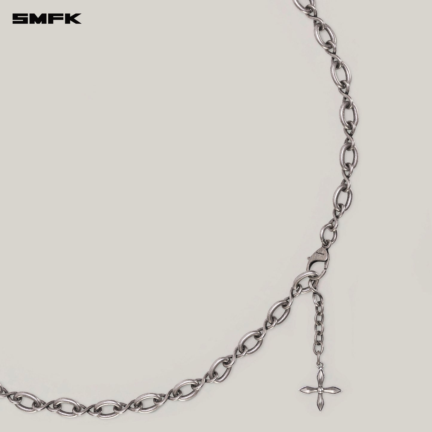 INFINITY LOOP GEMINI METAL WAIST CHAIN_ ANTIQUESILVER