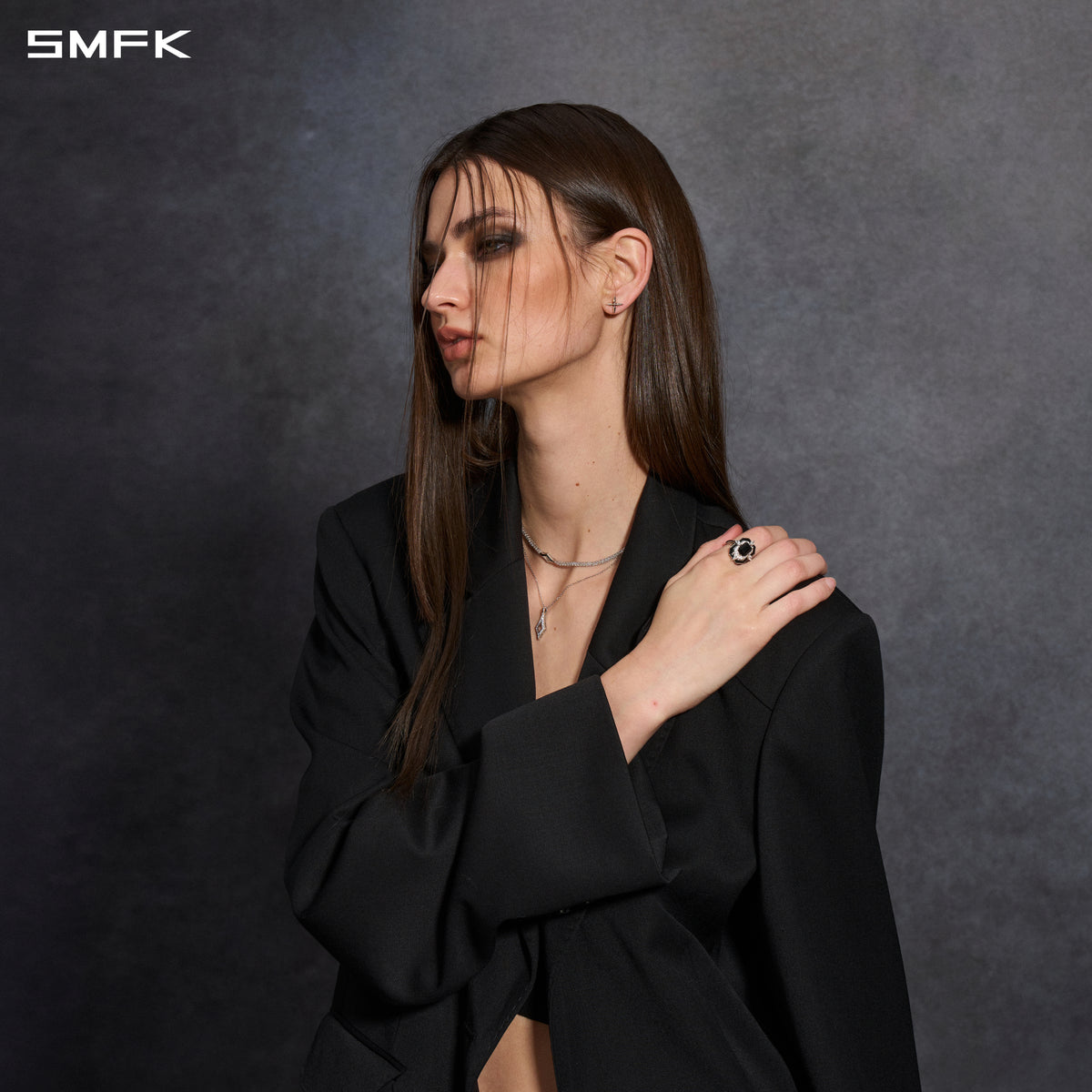 MIRAGE PRISM EARRING 1.2cm /AG925 SILVER